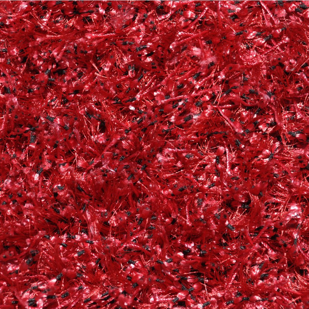 The Mambo Shag rug in red adds a gorgeous pop of color to any room!