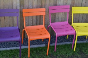 colorful outdoor chairs