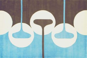 Blue brown rug from WHI