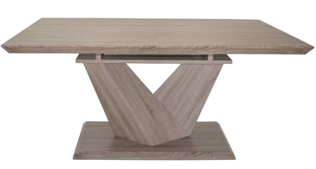 The Eclipse Dining Table in Washed Oak is a modern upgrade for your country Christmas setting.
