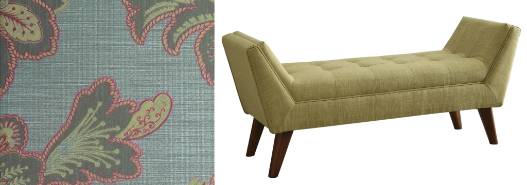 how to match furniture and wallpaper
