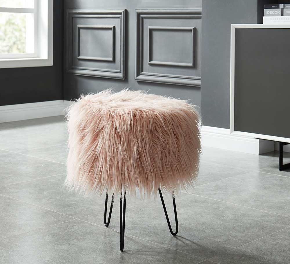 These adorable ottomans will satisfy all the blush cravings