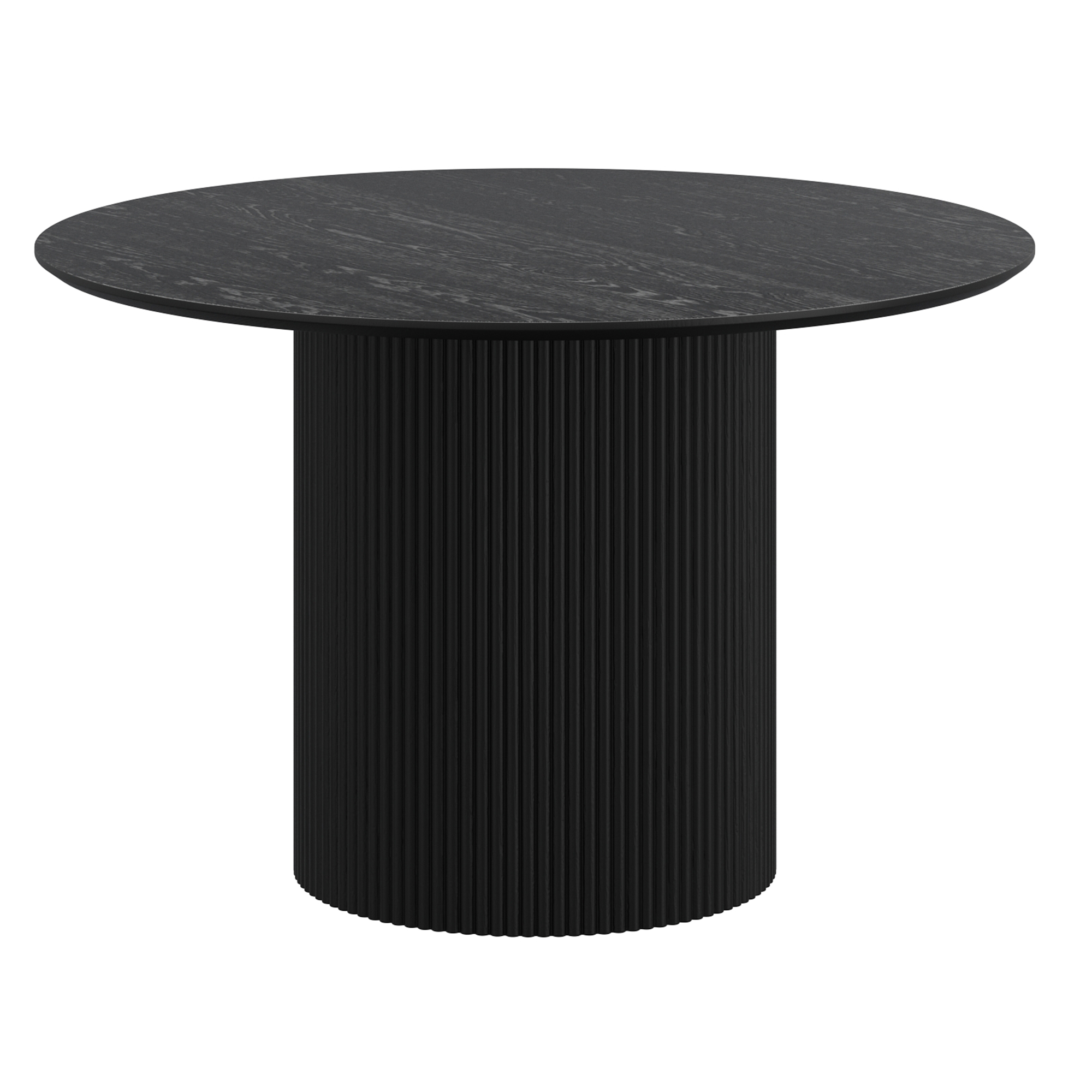 Tovas Round Dining Table, 47" in Black