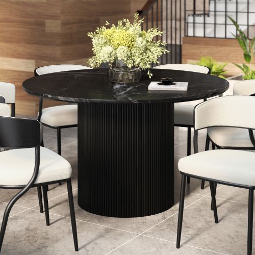 Jilsa Round Dining Table, 51