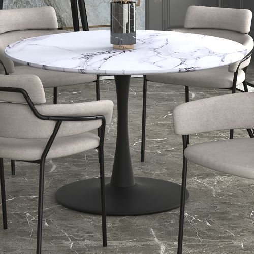 Zilo Round Pedestal Dining Table, 48