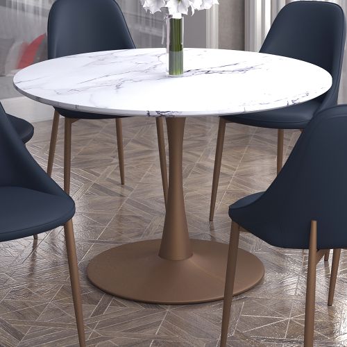 Zilo Round Pedestal Dining Table, 48