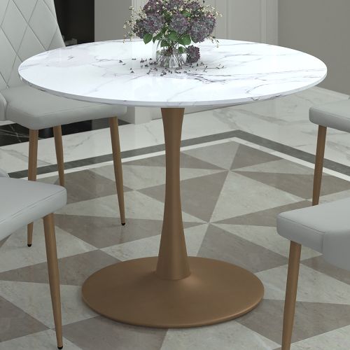 Zilo Round Pedestal Dining Table, 40