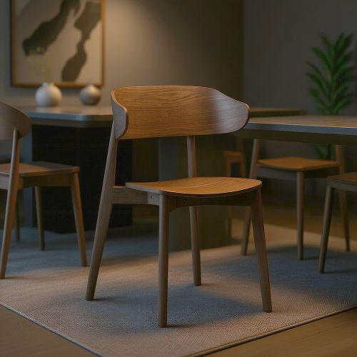 Khari Dining/Lounge Chair, Set of 2 in Walnut