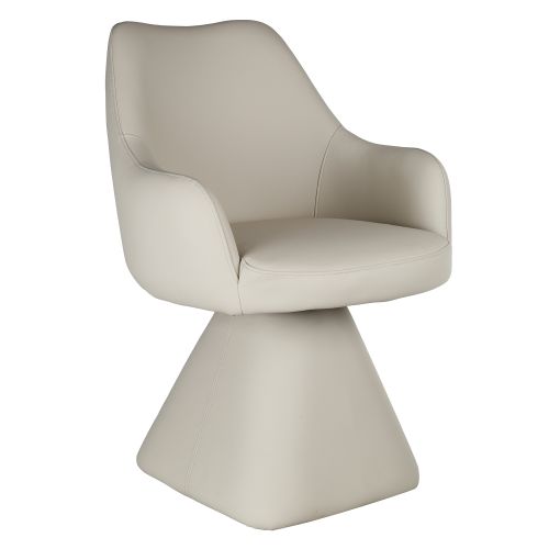 Caprese Swivel Dining and Accent Chair in Beige