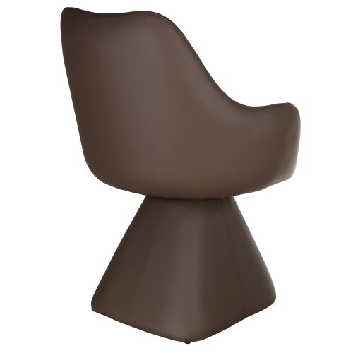Caprese Swivel Dining and Accent Chair in Brown