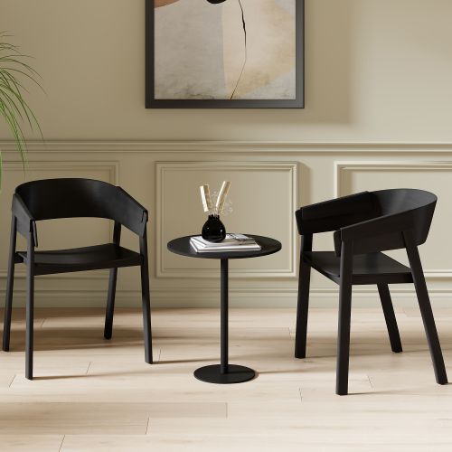 Mateo Dining/Lounge Chair, Set of 2 in Black