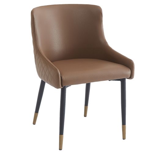 Xander Dining/Lounge Chair, Set of 2 in Brown and Black