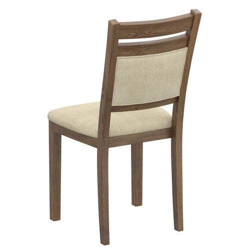 Conrad Dining/Lounge Chair, Set of 2 in Walnut and Beige