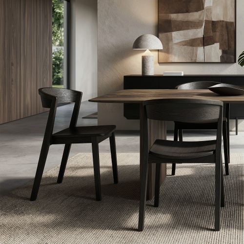 Nicco Dining/Lounge Chair, Set of 2 in Mocha