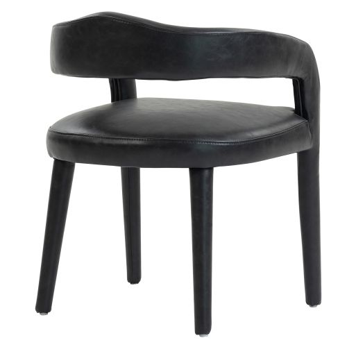 Caden Dining/Lounge Chair, Set of 2 in Charcoal