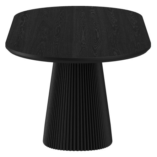 Tovas and Bexley 7pc Dining Set - Black Table and Mushroom Chairs