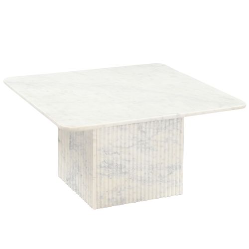 Roland Square Coffee Table in White