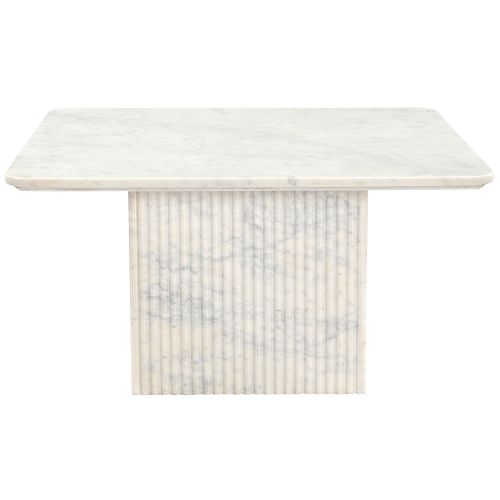 Roland Square Coffee Table in White