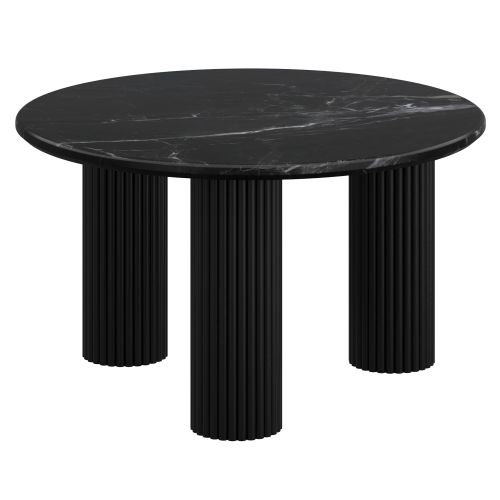 Jilsa Coffee Table in Black and Black