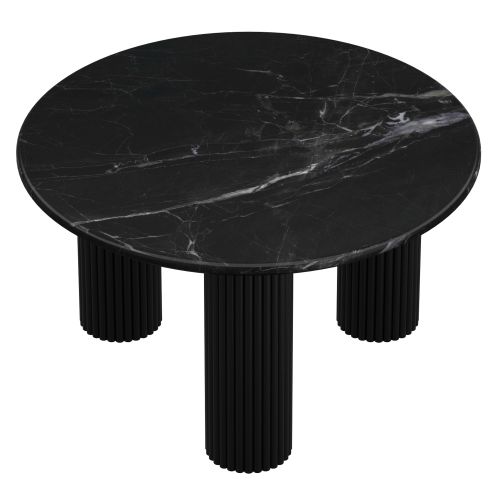 Jilsa Coffee Table in Black and Black