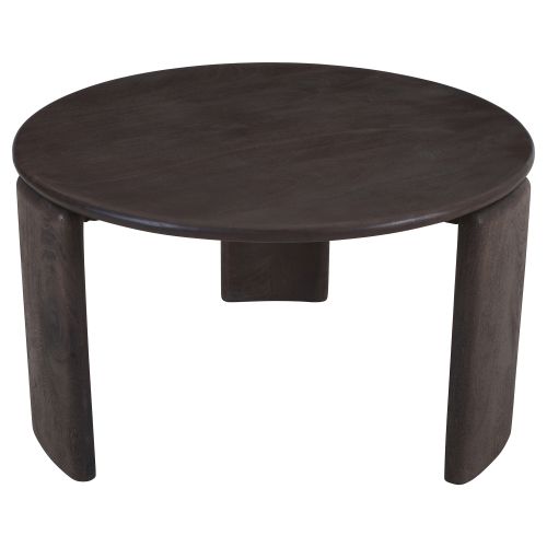 Cabot Round Coffee Table in Mocha