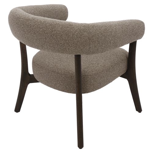 Surin Accent Chair in Brown and Walnut