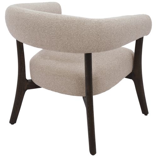 Surin Accent Chair in Oat and Walnut