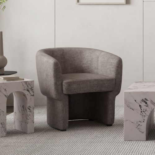 Sheri Accent Chair in Dark Taupe