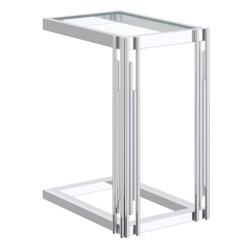 Estrel Small Accent Table in Silver