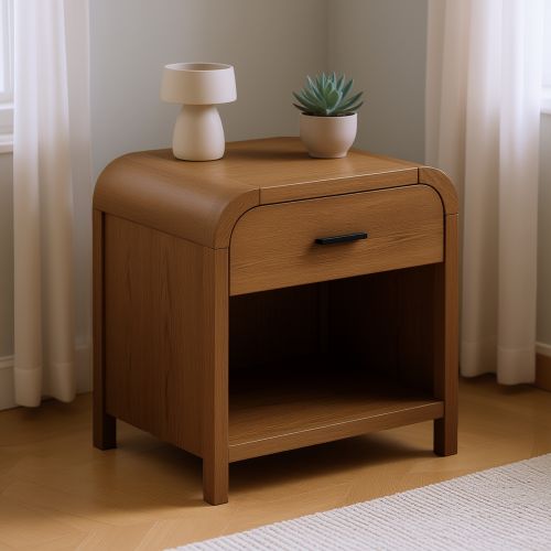 Bowman 1 Drawer Accent Table in Walnut