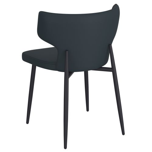 Olis Dining/Lounge Chair, Set of 2 in Black and Black