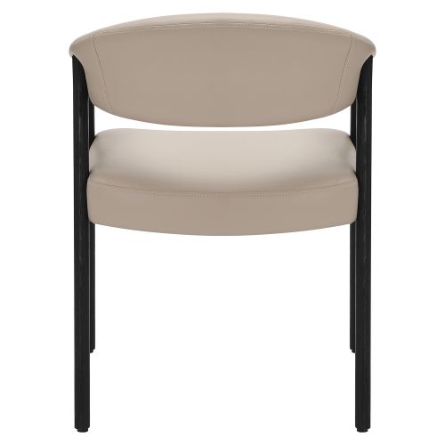 Bexley Dining/Lounge Chair, Set of 2 in Mushroom and Black