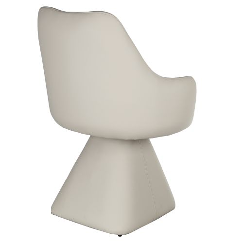Caprese Swivel Dining and Accent Chair in Beige