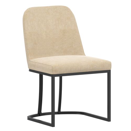 Dario Dining/Lounge Chair, Set of 2 in Beige