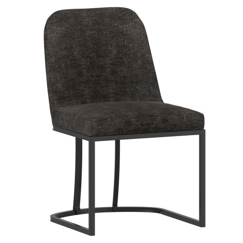 Dario Dining/Lounge Chair, Set of 2 in Charcoal