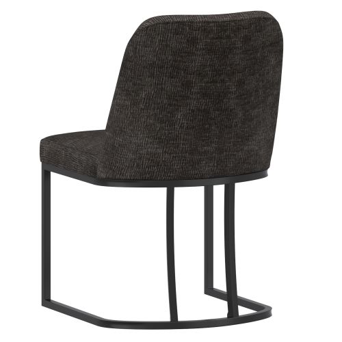 Dario Dining/Lounge Chair, Set of 2 in Charcoal