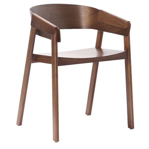 Mateo Dining/Lounge Chair, Set of 2 in Walnut