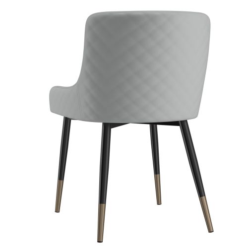 Xander Dining/Lounge Chair, Set of 2 in Light Grey and Black