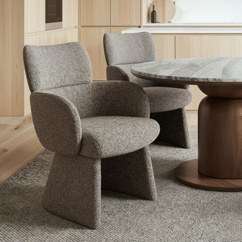 Titani Dining/Lounge Chair in Brown