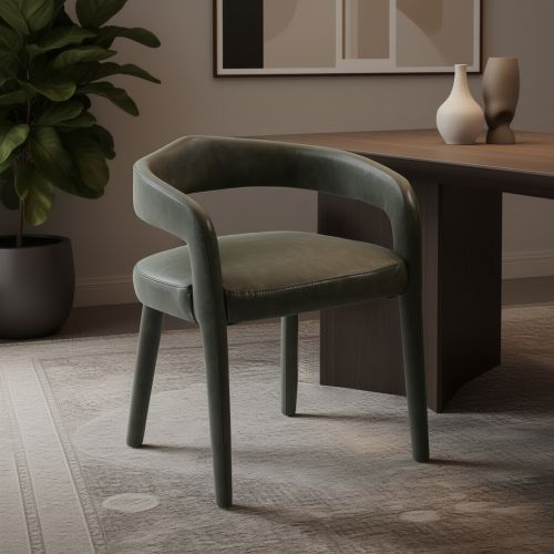 Caden Dining/Lounge Chair, Set of 2 in Moss