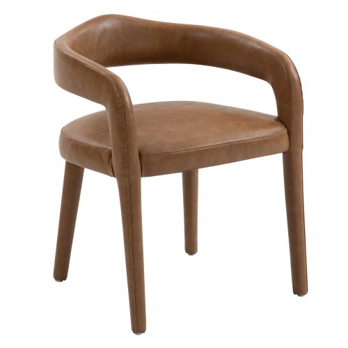 Caden Dining/Lounge Chair, Set of 2 in Saddle