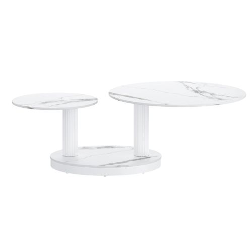 Elara Coffee Table in White
