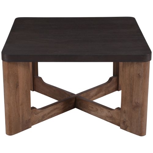 Merano Square Coffee Table in Mocha and Walnut