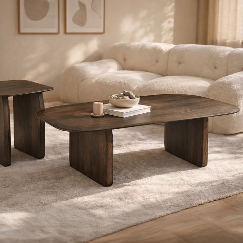 Bazul Organic Coffee Table in Mocha