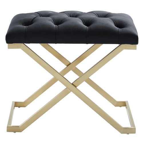 Rada Bench in Black and Brushed Gold