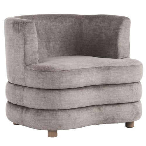 Dorian Accent Chair in Dark Taupe