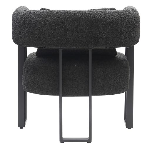 Scarlet Accent Chair in Charcoal and Black