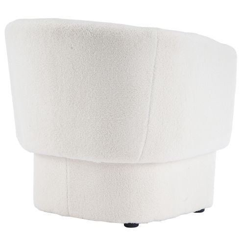 Sheri Accent Chair in White Boucle