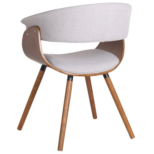 Holt Accent and Dining/Lounge Chair in Grey and Walnut