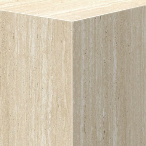 Artemis Tall Accent Table in Travertine